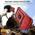 thumbnail image 5 of for iPhone 15 Pro Case with Screen Protector - Slide Camera Cover Protective Phone Case with Ring Stand, Heavy Duty Shockproof Rugged Bumper for iPhone 15 Pro Accessories Red, 5 of 15