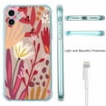 thumbnail image 5 of Brief Flower Strokes Case for iPhone 11,Aesthetic Art Floral Pattern TPU Bumper Cover, 5 of 5