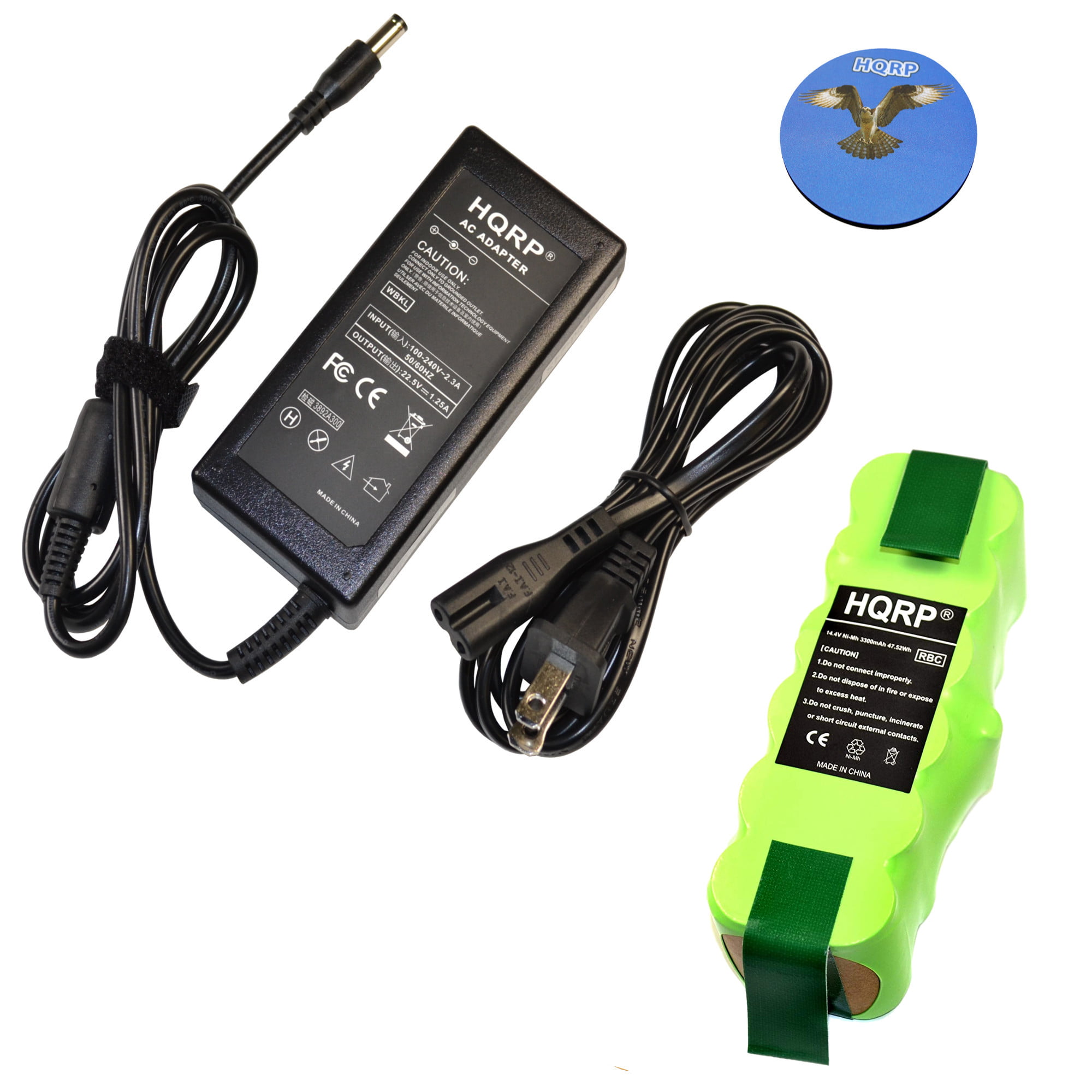 HQRP Kit Car Charger and AC Adapter Compatible with VXI Blue Parrott 203664 052030 502030 BlueParrott B250-XT Blue-Parrot PL602030 B250-XT+ Wireless Headset Roadwarrior
