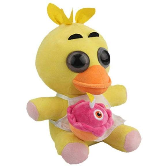 Large Size Chica the Chicken Plush - 10" FNAF Yellow Chicken Plush Stuffed Animal Doll Toy for Boy Girl