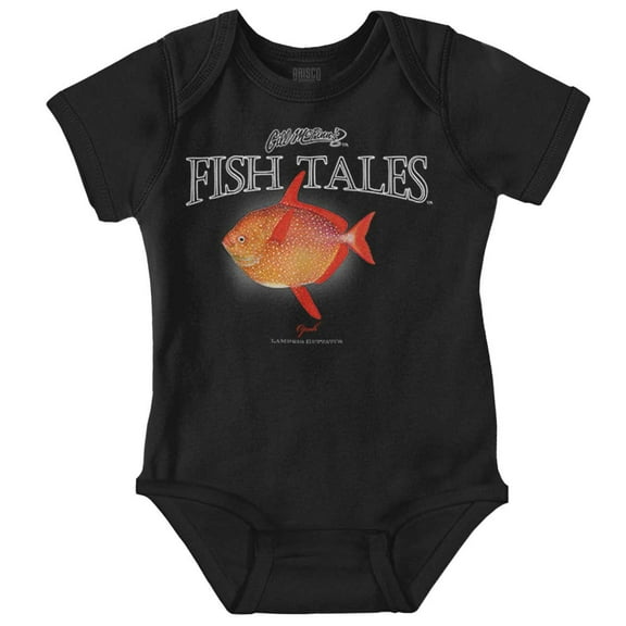 Gill McFinn Opah Fishing Fisherman Romper Boys or Girls Infant Baby Brisco Brands 12M