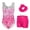 Pink Sequins, variant on Leotards for Girls Gymnastics Sparkly Kids Dance Unitard Biketards with Shorts 4-11Years