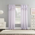 thumbnail image 5 of Sun Zero Emma Generation Bow Valance Semi-Sheer Rod Pocket Curtain Panel, 40"W x 63"L, Lavender, 5 of 8