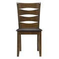 thumbnail image 5 of Lexicon Darla 19.5" Transitional Wood Dining Room Side Chair in Brown (Set of 2), 5 of 7