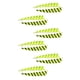 thumbnail image 2 of 12x Fletches Tiro con arco de ala izquierda y derecha, eje de plumas Paletas de ala de escudo de 4 pulgadas amarillo DYNWAVEMX Ala izquierda y derecha, 2 of 8