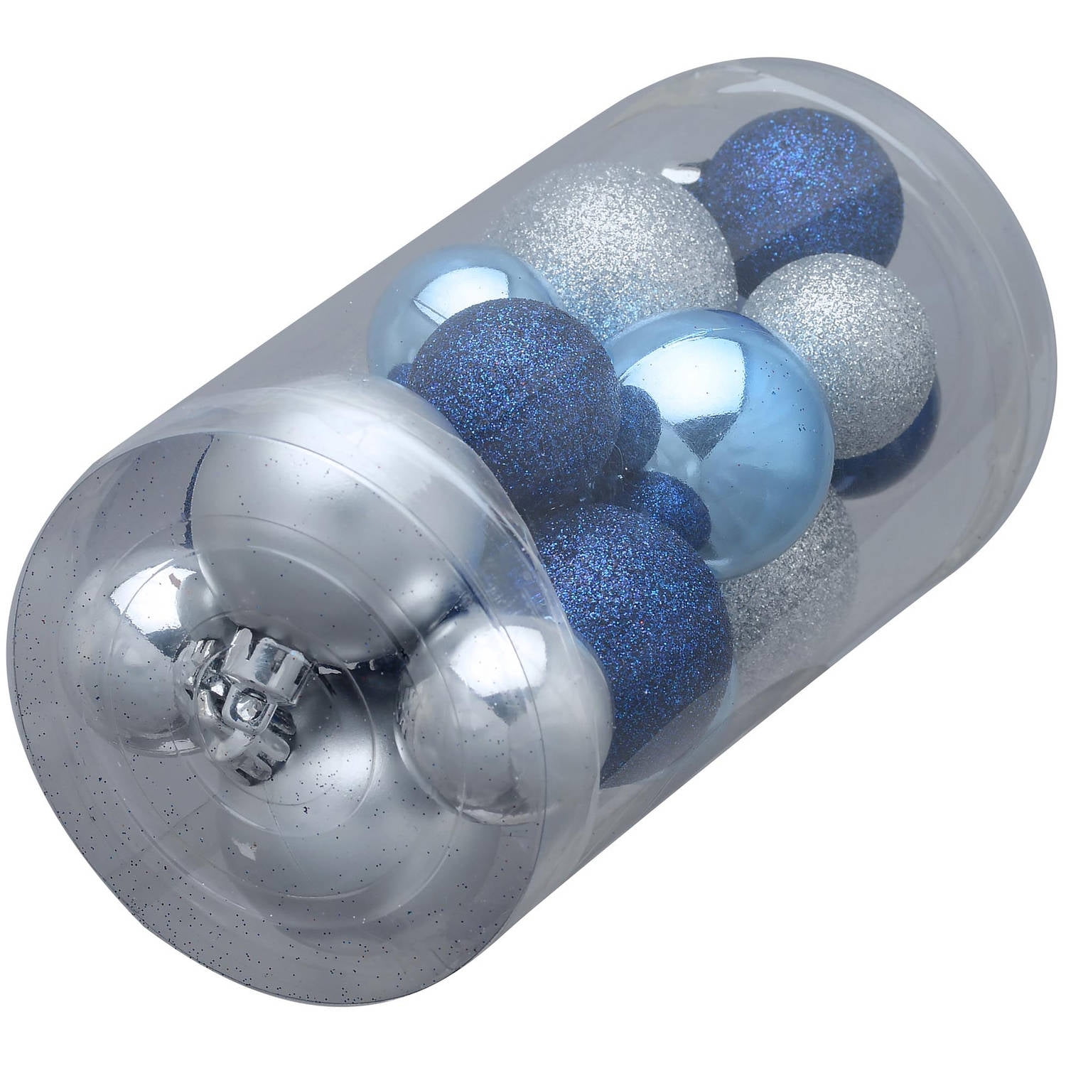 6” Blue & Silver Drop Ornament