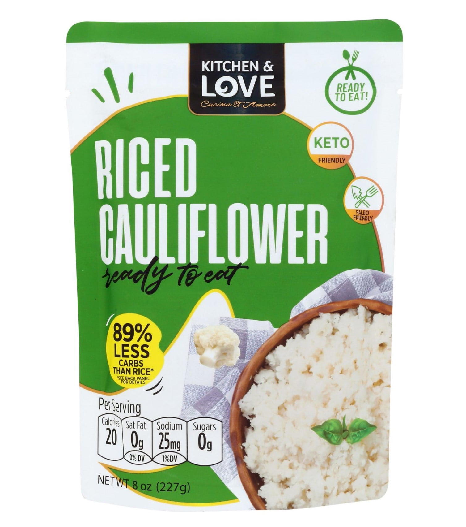 (3 pack) Kitchen & Love, Riced Cauliflower - 8oz