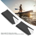 thumbnail image 3 of 2PCS PVC Surfboard Wax Comb, Cleaner Tool Accessory, Durable and Lightweight, Easy to Carry Black, Great for Applying or Removing Wax on Skateboard and Surfboard with Fine, 3 of 7