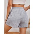 thumbnail image 5 of Abcnature Plus Size Shorts, Womens Athletic Shorts, Women Casual Summer Elastic Waist Sports Loose Solid Short, Comfy Beach Shorts, Yoga Pants, Cycling Sport Shorts Gray XL, 5 of 6