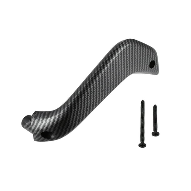 Tirador de puerta Interior para Ford Fiesta 2011-2019, embellecedor de puerta Interior de fibra de carbono, tirador, agarre, lado derecho del pasajero