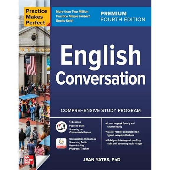 Pre-Owned Practice Makes Perfect: English Conversation, Premium Fourth Edition (Practice Makes Perfect, Intermediate) Paperback