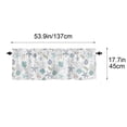 thumbnail image 3 of Paire de Courts Rideaux de Cuisine, Rideau Demi-Fenêtre en Polyester à Impression 2D 137x45 cm Imperméable Résistant aux Taches d'Huile Filtrant la Lumière pour Maison Café, 3 of 5