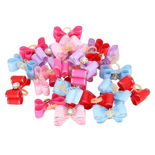 Pet Loverly Bowknot Cute Pet Dog Bow Grooming Bows 25Pcs / Lot Cute Pet Dog Bow para fiestas y bodas Perros / Gatos ANGGREK Otros