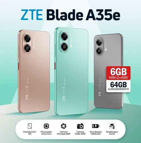 ZTE Blade A35e 64GB 6GB RAM 2色セット ZTE BLADE A35e (6GB RAM 64GB STORAGE)