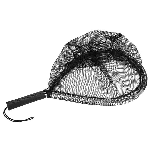Estink Fishing Landing Net, Black Lightweight Fly Fishing Landing Net, Compact Fishing Accessory With Skid-Proof Handle For Fishing Catch Fish