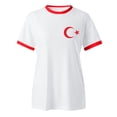 thumbnail image 5 of YMNXA Womens T Shirts Soccer Summer Turkey Graphic Print Short Sleeve Round Neck Fashion Breathable Soft Tee Top For Everyday Wear,White,XXXXXL, 5 of 5