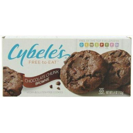 6 Pack :       Cybele's Free To Eat Chocolate Chunk Brownie