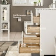 thumbnail image 3 of Eviva Happy 30" W x 18" D x 34" H White Bathroom Vanity with White Carrara Marble Counter-Top, 3 of 6