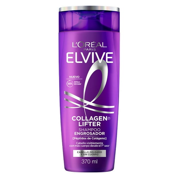L'Oréal Paris Elvive Collagen Lifter Shampoo para un Cabello con más Cuerpo 370ml
