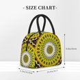 thumbnail image 2 of Salouo Yellow Mandala for Insulated Lunch Bag for Women/Men - Leakproof Cooler Tote Bag Organizer - Reusable Lunch Box for Office Picnic Hiking Beach-One Size, 2 of 6
