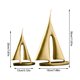 thumbnail image 2 of Figurillas de barcos náuticos, esculturas de veleros, estatuas de embarcaciones marítimas con estructura de resina, piezas decorativas para salón, estantería, mesa, oficina, 30 x 19 x 5 cm y 20 x 13, 2 of 5