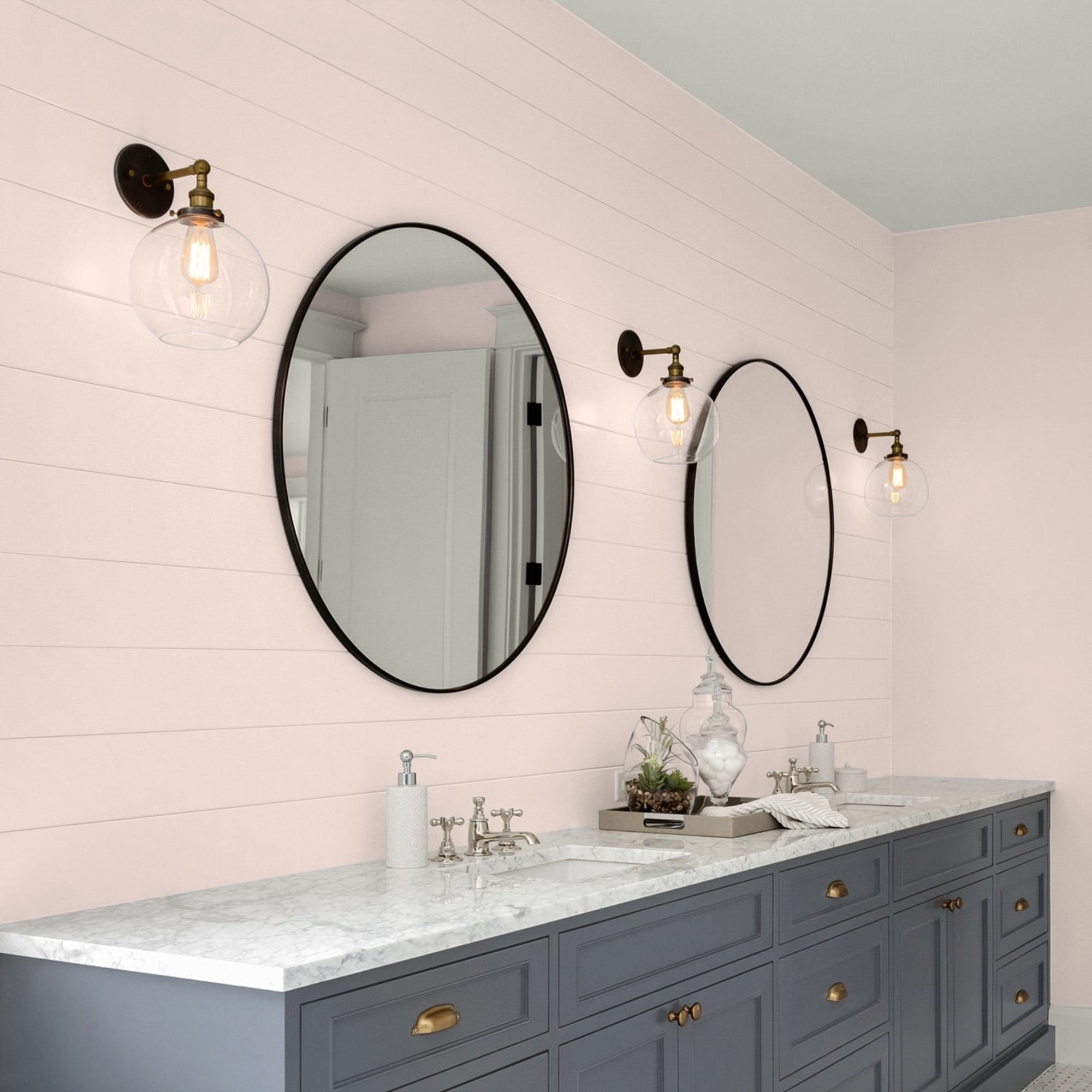 Glidden One Coat Winter Peach / Pink Eggshell Interior Paint with Primer, 1 Quart