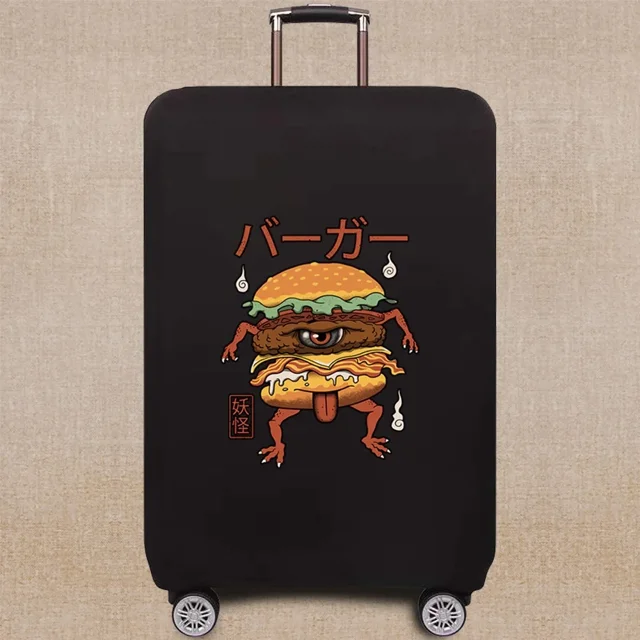 Travel Accessory Suitcase Cover Luggage Protective Case Cute Monster Pattern Series 18-32Inch Trolley Cover Elastic 8cute monster009 M
