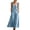 BU2, variant on Women Summer Dresses Women's Collar Button Denim Dress V Neck Sleeveless Loose Fit Casual Long Dress Overalls Solid Black L