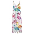 thumbnail image 4 of Flamingo Pattern Sleeveless Dress Women's Luxury Party Dress Birthday Dresses for Women, 4 of 7