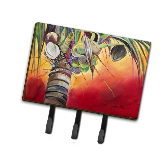 Carolines Treasures JMK1133TH68 Sunset on the Coconut Tree Leash or Key Holder Triple multicolor