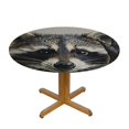 thumbnail image 3 of Orinice Raccoon Round Tablecloth Stain Resistant and Washable for Indoor Outdoor Kitchen Dining Wedding Parties 100% Polyester Fiber 54-58, 3 of 8