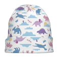 thumbnail image 7 of Easygdp Dinosaur Knit Beanie, Soft Beanie Hat, Daily Beanie in Fine Knit for Women Men Winter, 7 of 7
