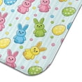 thumbnail image 3 of Easter and Bunnies Light Blue Stripe Pattern Dish Drying Mat 1 Pack, Ultra Absorbent Microfiber 18"x24", Anti-Slip Drain Mat for Kitchen, 3 of 4