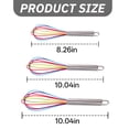 thumbnail image 2 of ACDANC 2026 New Colorful Silicone Hand Mixer with Stainless Steel Handle for Kitchen,Baking,Cooking,Home,Party, 2 of 7