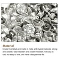 thumbnail image 4 of 200Pack Silver Rhinestone Rivets, 7mm/0.28" Leathercraft Rivets Crystal Rivets for DIY Leather Craft Making, 4 of 6