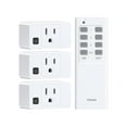 thumbnail image 1 of 200FT Long Range Wireless Remote Control Outlet, Mini Electrical Outlet Plug, 15A/1875W High-Power Remote Light Switch for Lamps, Fans, Household Appliances, FCC & ETL Listed (3 Outlets + 1 Remote), 1 of 6