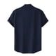 thumbnail image 5 of pstuiky Camisas de vestir de manga corta para hombre, Camisa hawaiana informal de manga corta con cuello alto y botones para hombre ropa de hombre xxl, 5 of 6