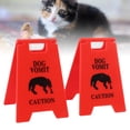 thumbnail image 1 of Dog Vomit Caution Sign, Cat Vomit Caution Sign Unique Pet Warning Decor for Indoor Outdoor, 1 of 7