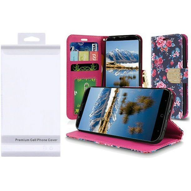 ZTE Blade Z Max Case, Zmax Pro 2 Case, by Insten Stand Folio Flip