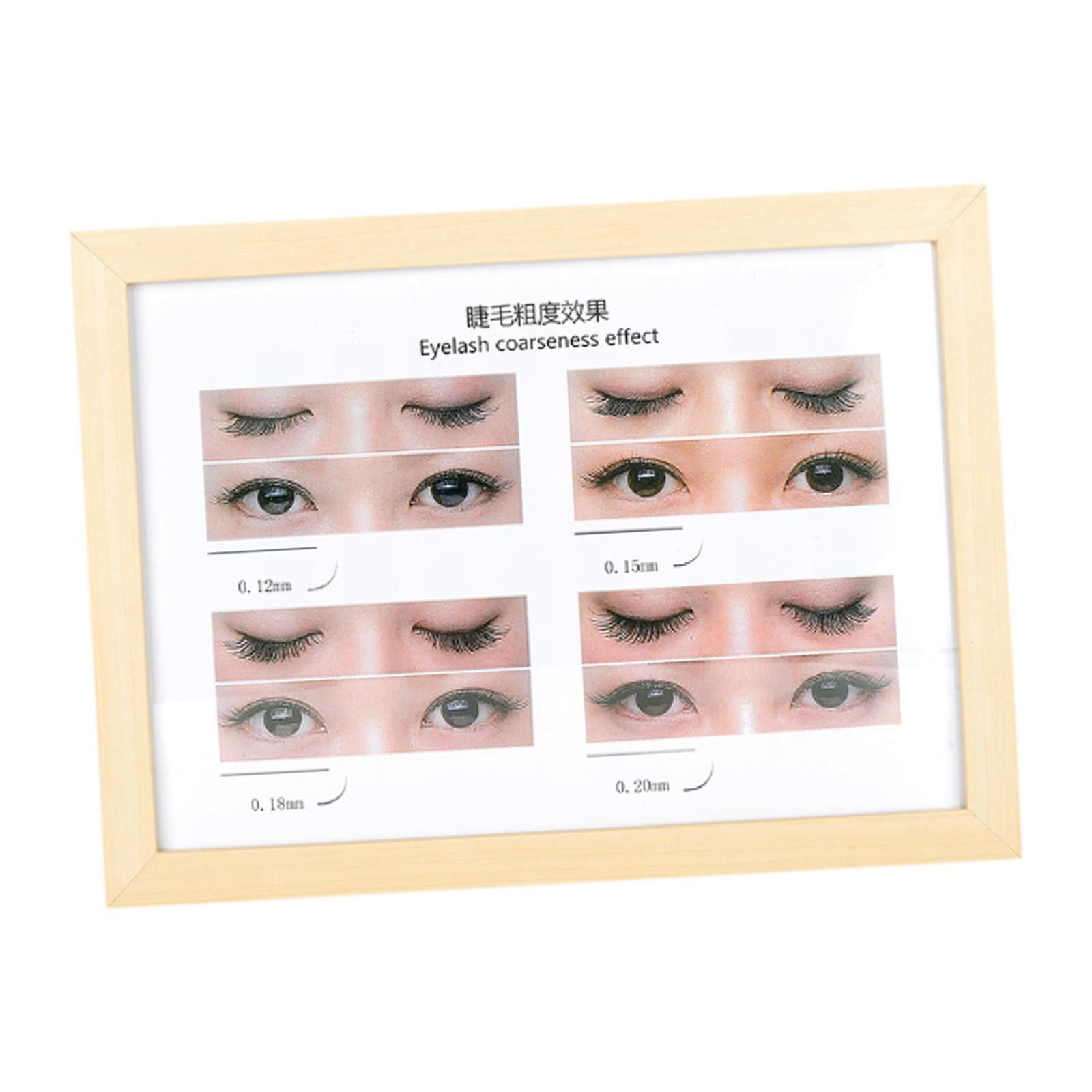 Stgfyxgs Eyelash Salon Poster Eyelashes Wall Decor Women Girls Grafting Eyelash Lash Extension Guide for False Eyelashes Makeup eyelash thickness