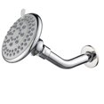 thumbnail image 3 of Cabezal de ducha de 4 pulgadas de plástico redondo montado en la pared, cabezal de ducha tipo lluvia para accesorios de ducha de baño, 3 of 10