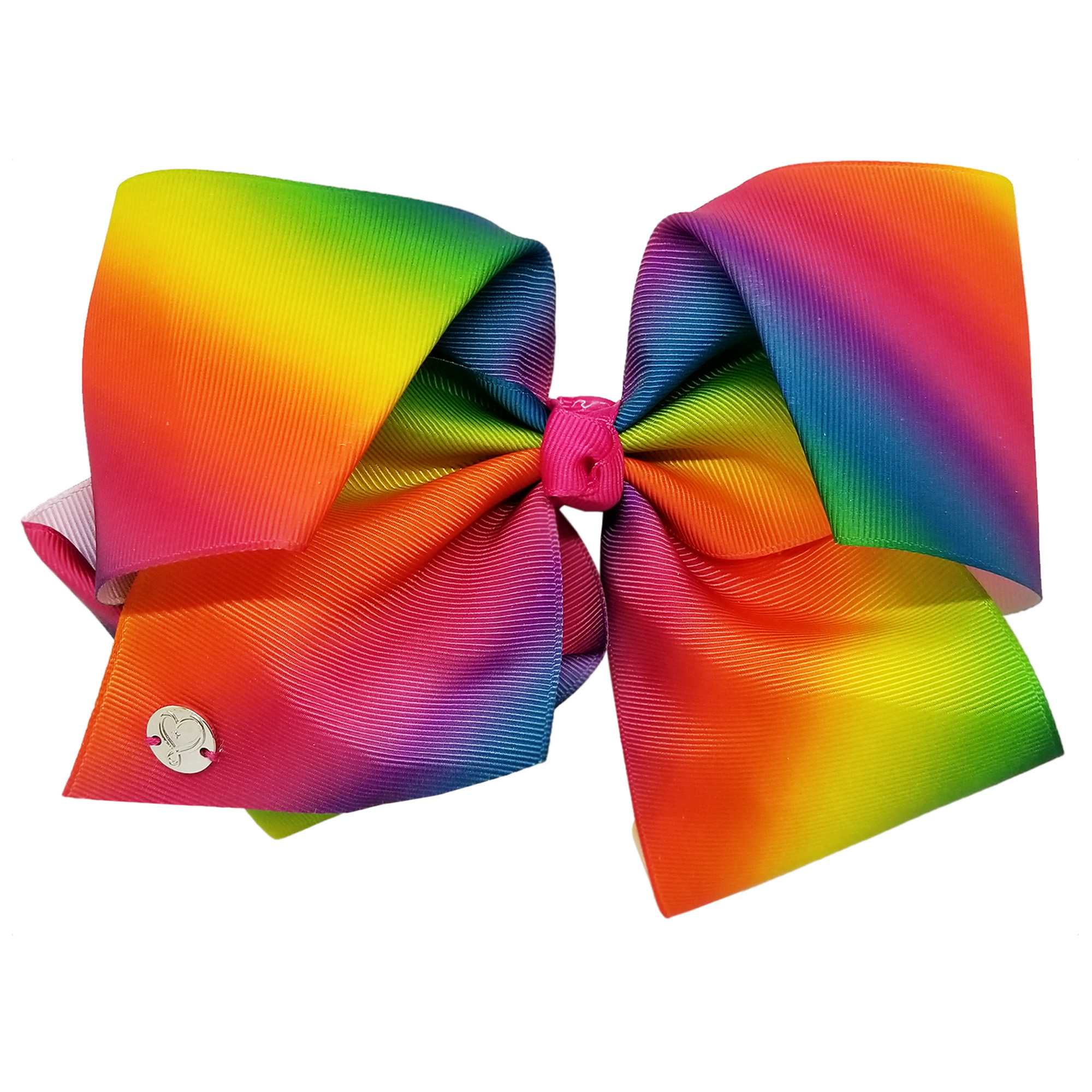 Large Cheer Hair Bow (Rainbow)