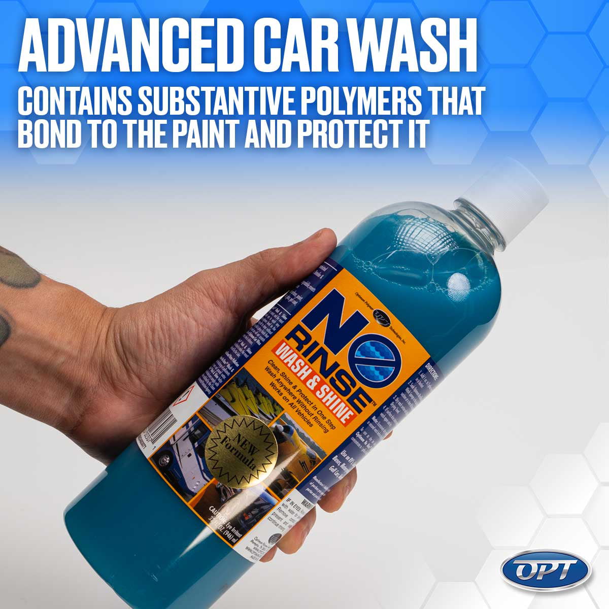 Optimum No Rinse Wash and Shine - ONR Car Wash, 32 oz., New Formula Version  5, Safe on Paint, Coatings, Wraps, and Interior, Rinseless Wash provides