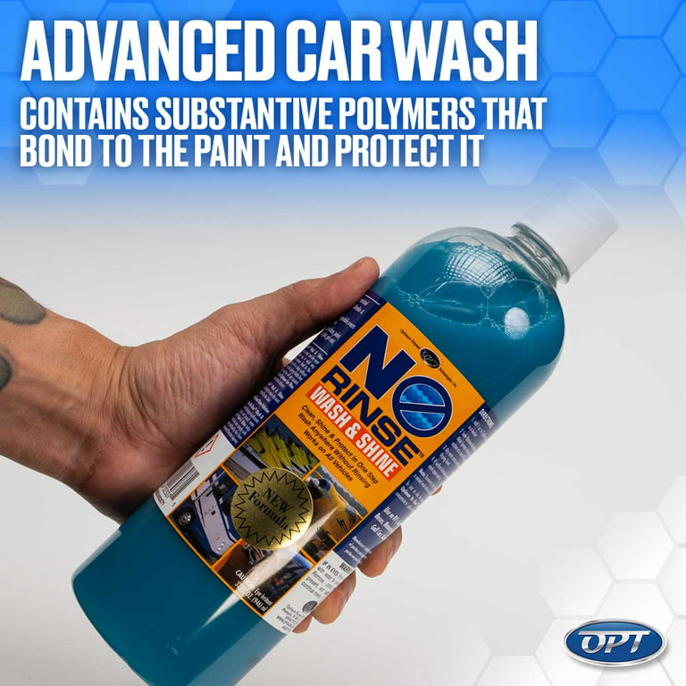 Rinseless Car Wash and Wax 1 Gallon - Rinse Free Car Wash & Shine,  Waterless Car Wash