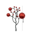 thumbnail image 3 of Taicans Christmas Glitter Berries Stems,Artificial Berry Picks Floral Pick,4.7in Artificial Christmas Picks for Christmas Tree Ornaments,DIY Xmas Wreath,Crafts,Holiday and Home Decor,1PCS, 3 of 6