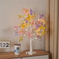 thumbnail image 2 of LED Birch Tree Lamp with Colorful Butterfly Ornaments, Solar-Powered Outdoor/Indoor Decoration for Garden, Patio & Living Room Ambiance,White, 2 of 4