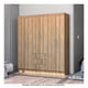 thumbnail image 3 of Ropero Closet 6 puertas y 3 cajones Color Madera Mobi, 3 of 4