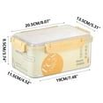 thumbnail image 2 of Fresh Keep Container, Food Storage Box, Sealed Portable Meal Carrier, Plastic Material, Leak-proof Design, Thickened Walls for Refrigerator Organization, Lunch Packing, Meal Prep, 1500ml, by FAJHHA, 2 of 6