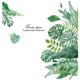 thumbnail image 1 of Calcomanía de pared de hojas tropicales verdes, plantas de hojas de palmera natural, murales de arte, decoración de pared impermeable para dormitorio, sala de estar, aula, oficina, decoración del, 1 of 8