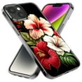 thumbnail image 2 of MUNDAZE Apple iPhone XS Max Pink Red Hibiscus Wild Flowers Floral Shockproof Clear Hybrid Protective Phone Case Cover, 2 of 5